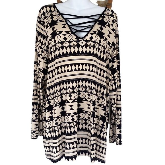 Signature Weekend tunic top size 1X. 0210 - Picture 8 of 9